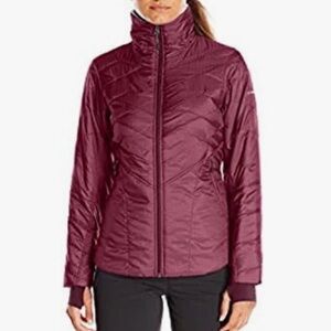 Columbia Women’s Kaleidaslope II Jacket Small Burgundy Omni-Heat Puffer Coat